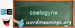 WordMeaning blackboard for coelogyne